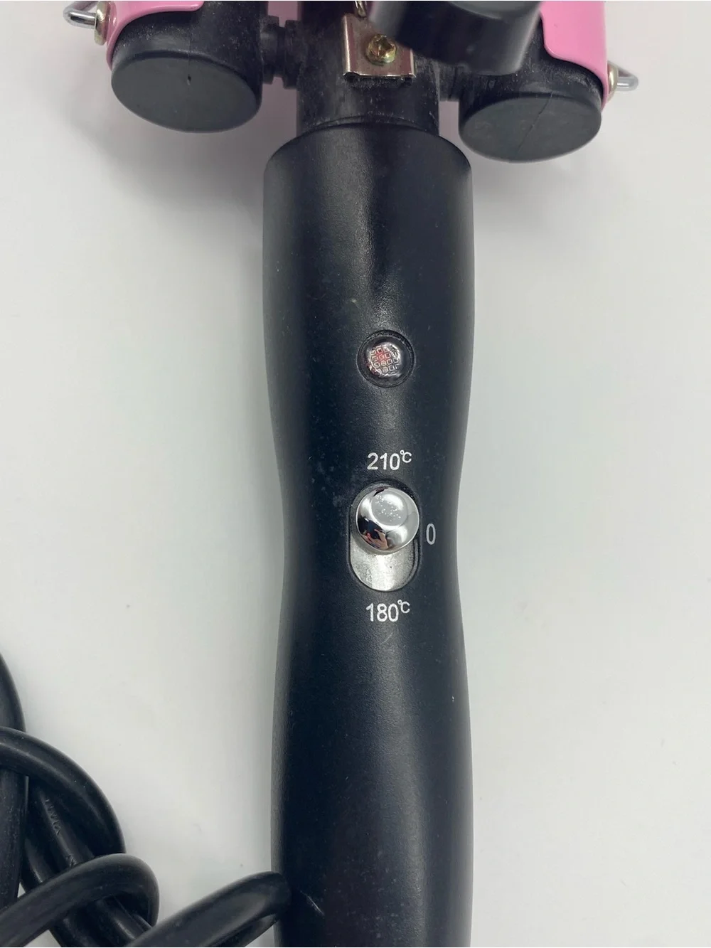 Pink Triple Barrel Waver Hair Curling Iron - Black Handle